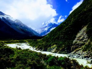 Mont Aoraki ou Mont Cook rivière