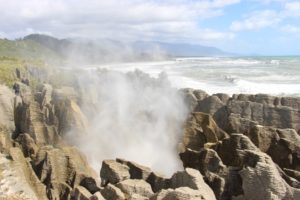 Pancake Rocks punakaki ecume